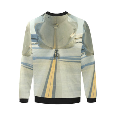 HOODIE - 2 Men's Oversized Fleece Crew Sweatshirt e-joyer